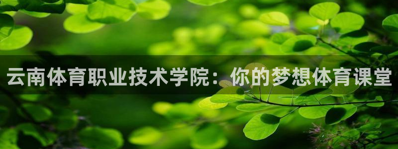 米兰体育报：云南体育职业技术学院：你的梦想体育课堂